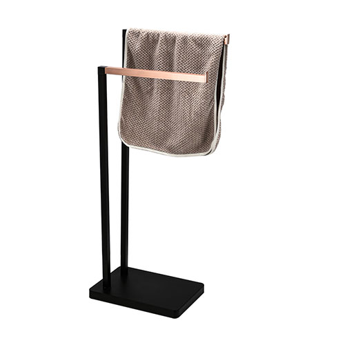 Dual double square bar base bathroom stainless steel towel rack