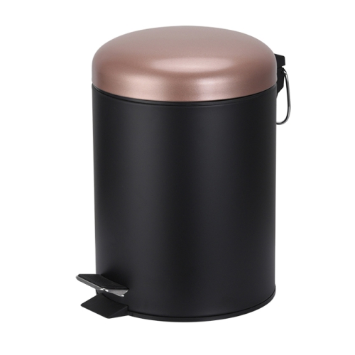 Small Trash Can with Lid, Round Garbage Can with Foot Pedal, Removable Inner Wastebasket