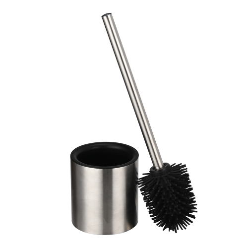 Stainless steel TPR silicone toilet cleaner bowl brush with replacement