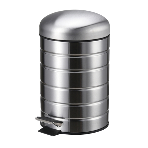 Garden home stainless steel garbage recycling waste step bin