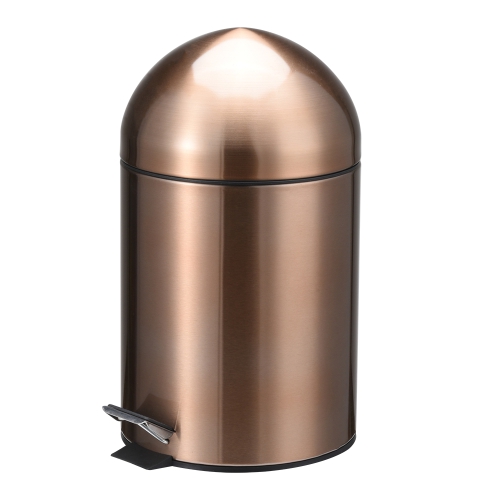 Stainless steel copper rose gold brass golden waste recycle waste dust bin