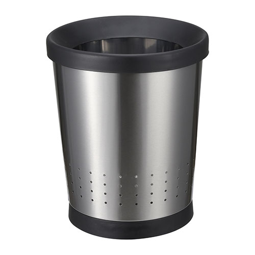 Metal round paper bin waste basket