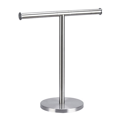 Bathroom kitchen countertop stainless steel T shape towel stand