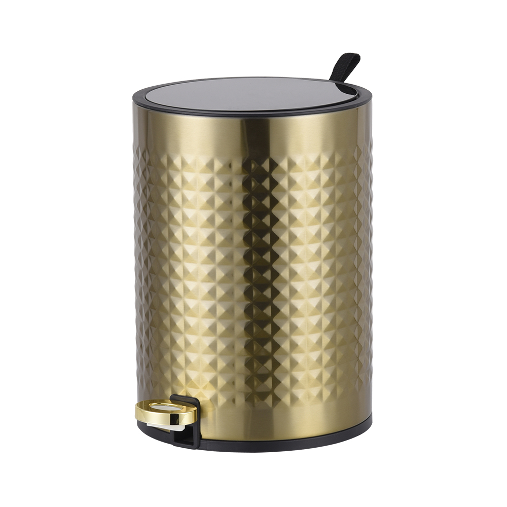 5 7 12 liters soft slow close stainless steel foot step waste trash bin